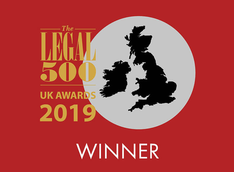 Legal 500 awards 2019 winner