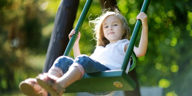 Child on Swing