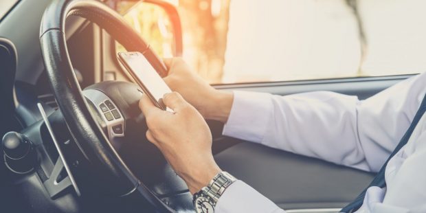 Using a mobile phone while driving